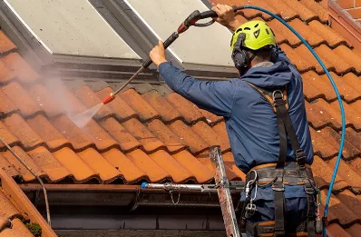 Démoussage et hydrofuge de toiture à Sazeret
